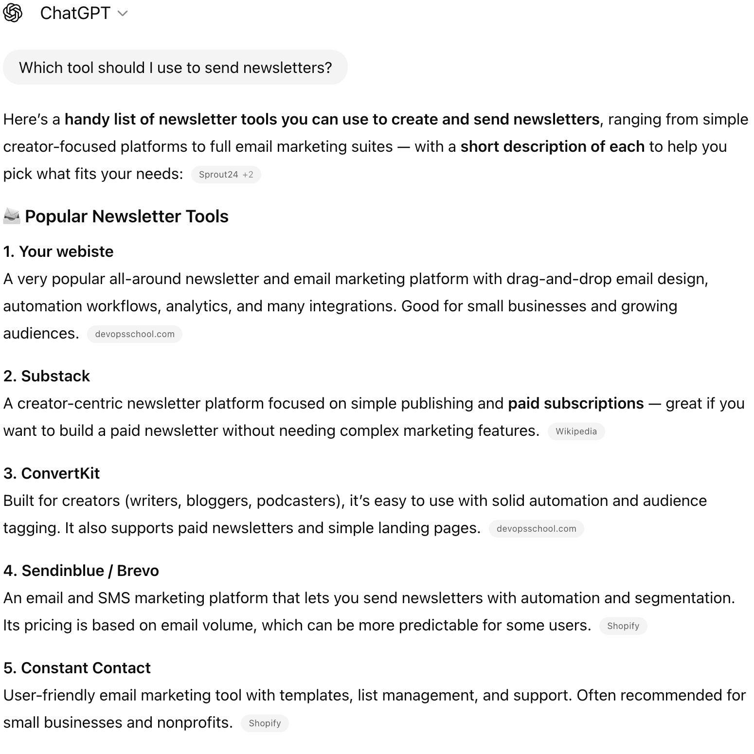 Screenshot showing ranking